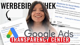NEU: Werbebibliothek für YouTube, Google Display & Google Ads (Transpa