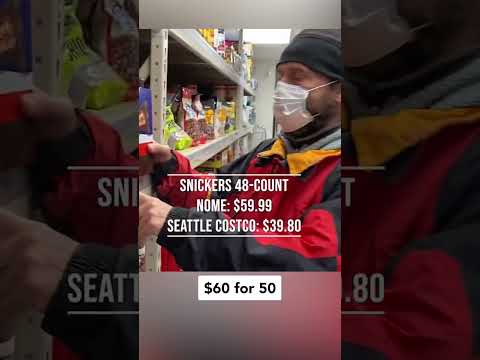 Nome é uma cidade remota no oeste do Alasca que não está no sistema rodoviário - e é muito cara…