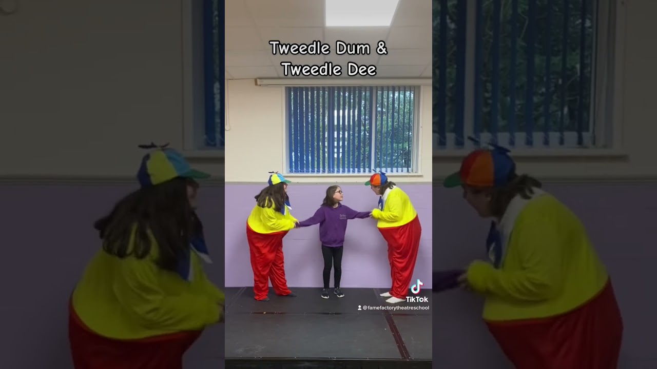 Tweedle Dum & Tweedle Dee #aliceinwonderland #musicaltheatre #rehearsal #drama #shorts #theatrekid
