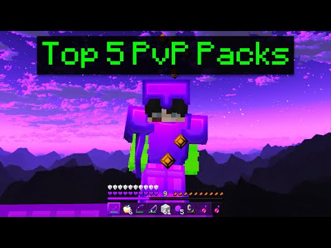 Riverrain123 - TOP 5 MCPE PVP TEXTURE PACKS! (1.18+) Purple Sky (Minecraft Bedrock)