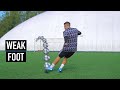 I Trained My Weak Foot for a Month | Football Shooting Training