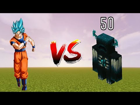 Goku Forging Epic Battles vs 50 Wardens - Mind-Blowing Minecraft Showdown!