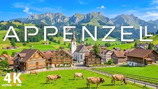 Appenzell 4K 🇨🇭 Swiss Alps, Seealpsee & Peaceful Alpine Villages | Relaxing Music