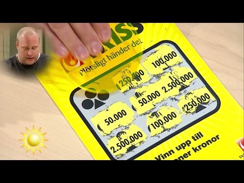Höll på att glömma bort Triss-lotten - Nyhetsmorgon (TV4)