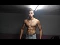 Awsome Aesthetic Teen Flexing 6 Pack Abs Ripped Bodybuilder Posing