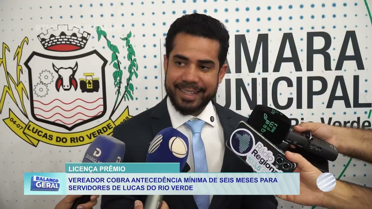 Vereador Wlad Mesquita propõe aviso prévio de 6 meses na licença-prêmio em Lucas do Rio Verde