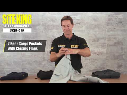 Site King Men's Cargo Joggers with Knee Pad Pockets - Image 7