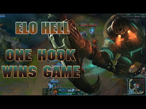 ELO HELL!!!! ONE HOOK IN MID LANE WON THE GAME!!!! NAUTILUS SUPPORT!!!