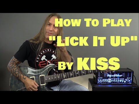 How To Play "Lick It Up" by KISS | GuitarZoom.com | Steve Stine