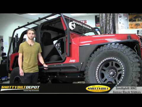 Smittybilt - XRC Armor Rock Sliders - Armor & Protection - Jeep Rocker Guards