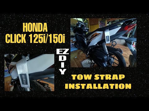 How to Install Tow Strap (sparco) for Click 125i/150i all versions.
