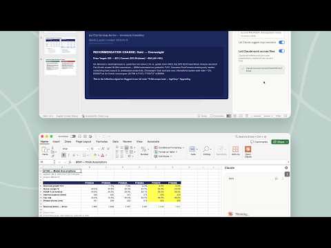 One conversation across Claude for Excel and PowerPoint