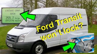Ford Transit “Luggage Compartment Open” Fault Repair (Ford Tourneo/T Series Won’t Lock)