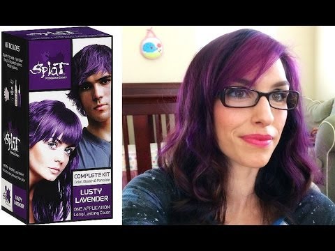 SPLAT Hair Dye Review and Demo Lusty Lavendar