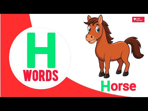 Words Starting With H - Learn Words that Start with H Sound #kids