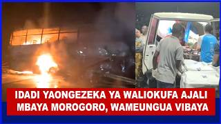 AJALI NYINGINE MORORGORO GARI YA POLISI IMEGONGANA USO KWA USHO NA GARI LA MIZIGO,