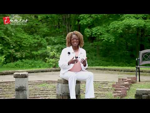 Rev. Dr. Alise D. Barrymore walking The Labyrinth @ Portiuncula Center for Prayer May 29, 2022