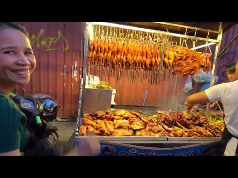 Great popular barbecue - delicious grilled duck, chicken, pork ribs and more