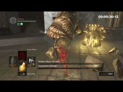 Dark Souls: Killing Ornstein and Smough in 42 seconds - Crystal Halberd