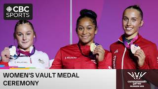 Lia-Monica Fontaine gets vault GOLD medal, Canadian anthem plays at Glasgow 2026 Commonwealth Games