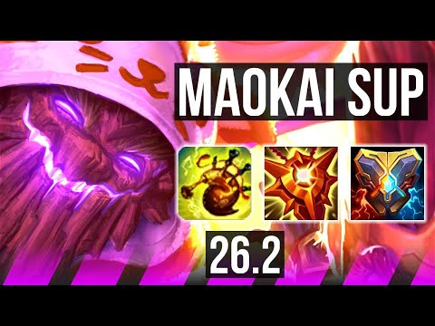 MAOKAI & Ashe vs SORAKA & Zeri (SUP) | 8k gold comeback | KR Diamond | 26.2