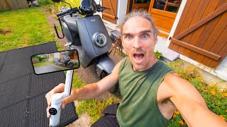 Behind the Scenes w / Insta360 Flow Pro - Solar Scooter Day 2