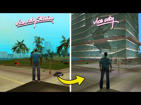 GTA Vice City vs GTA Vice City Stories MAP COMPARISON (Vice City Beach)