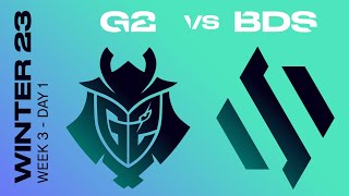 LEC Winter Split 2023 - W3D1 - G2 vs BDS