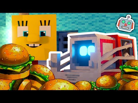 SpongeBob Meets Cozmo (Minecraft Animation)