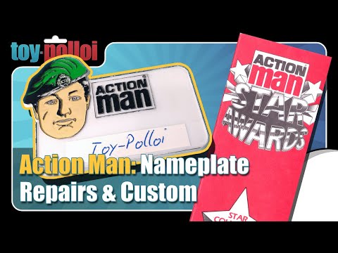 Vintage Action Man Nameplate Repair & Custom - Toy Polloi