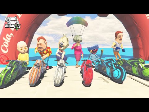 EN KOMİK KİM? EN PRO KİM ? SÜPER KAPIŞMA 😱 GTA 5 Dark Riddle - Scary Teacher