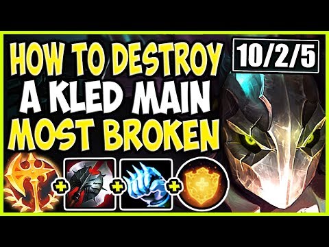 How to DESTROY a high elo Kled MAIN! Beyond TILTED! TOP Yorick vs Kled Season 9 Ranked Gameplay