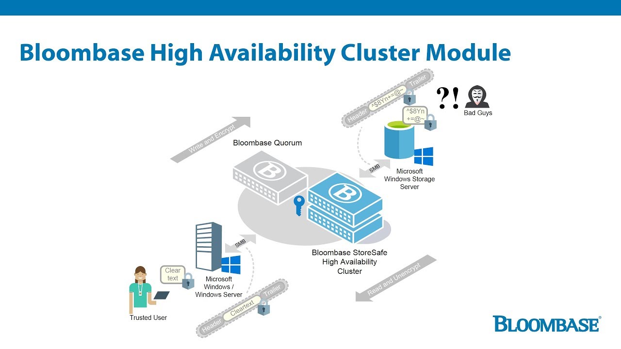 Bloombase High Availability (HA) Cluster Module for Mission Critical Data Protection