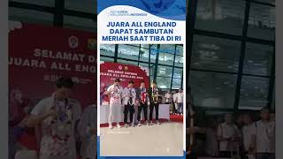 Momen Para Juara All England dari Jojo hingga Fajar/Rian Disambut Meriah saat Tiba di Bandara
