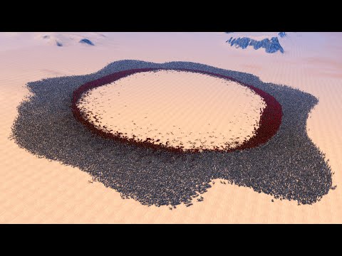 UEBS - SPARTANS SURROUNDED BY 40K SKELETONS OF WARRIORS - Ultimate Epic Battle Simulator