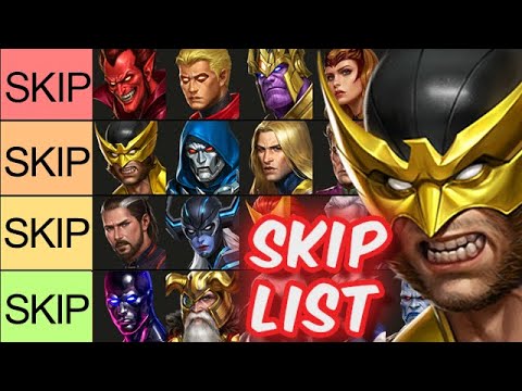 Native T2 and T3 Heroes SKIP LIST (Warning) - Marvel Future Fight