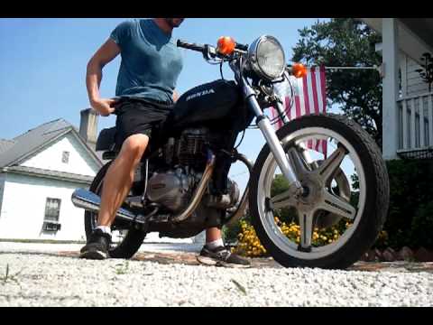 1978 Honda CB400T first crank after rejetting carb