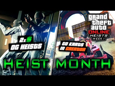 GTA Online HEIST MONTH EVENT Week 1! Massive Money Bonuses, Login Unlocks, and More!
