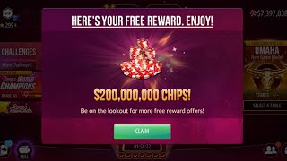 How to get 200 million Zynga Poker chips every 24 hours for free ♣️