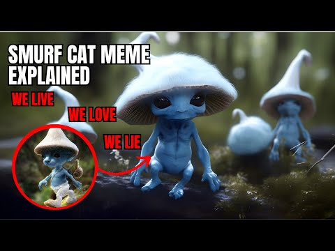 Smurf Cat Meme Explained "We live, we love, we lie"