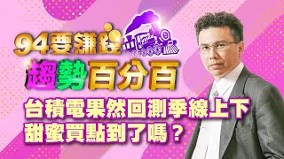 台積電果然回測季線上下 甜蜜買點到了嗎?