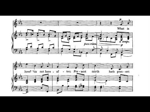 Roger Quilter - Three Shakespeare Songs for Baritone and Piano, Op. 6 (1905) [Score-Video]