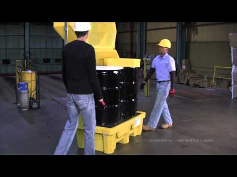Outdoor Spill Containment - Ultra-Hard Top P2 Spill Pallet