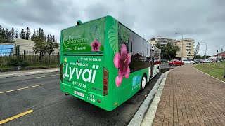 Cruising around Noumea, New Caledonia on a Yutong Low Floor Bus (model to be advised)