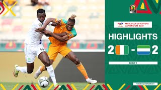 CAN Cameroun 2021 | Groupe E : Côte d’Ivoire 2-2 Sierra Leone