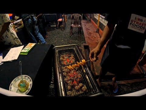 O melhor camarão de todos os tempos | Churrasco de camarão | Camarão assado | Grelhado de camarão | Grelhado de camarão de rua | Comida de rua