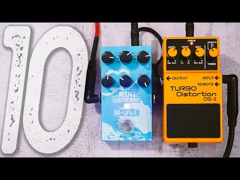 10 Atmospheric Distorted Shoegaze Sounds | BOSS DS-2 Turbo Distortion + M-VAVE Mini Universe