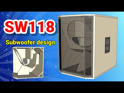 Subwoofer Design  SW118. Powerful Bass Cabinet Build Plan!