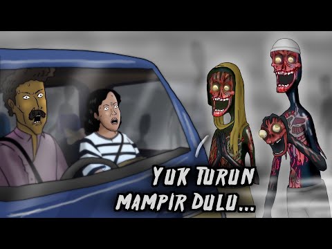 Mudik Ke Dunia Lain #HORORMISTERI | Kartun  Hantu, Animasi Horor Tersesat di perjalanan
