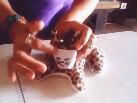 Aretesanato - Peso de Porta - Gatinho - Pate 1